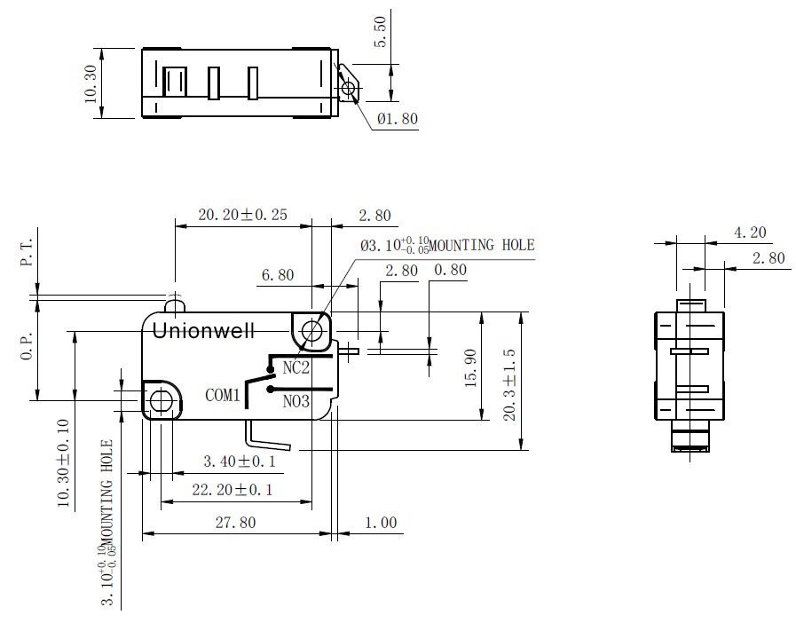 G5S05-S1C050-T151- Arcade Microswitch